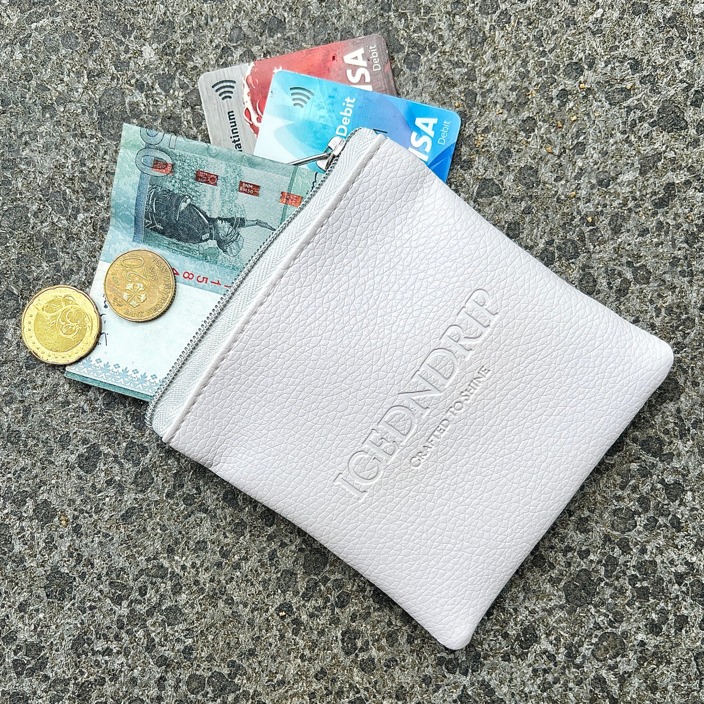 Signature Zipped Leather Pouch